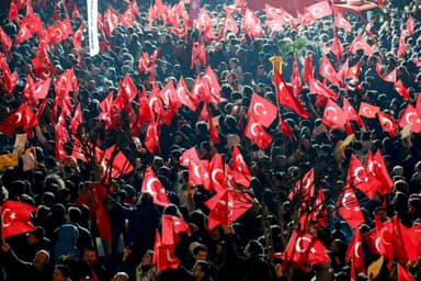 Protests in Turkey after a popular politician was detained