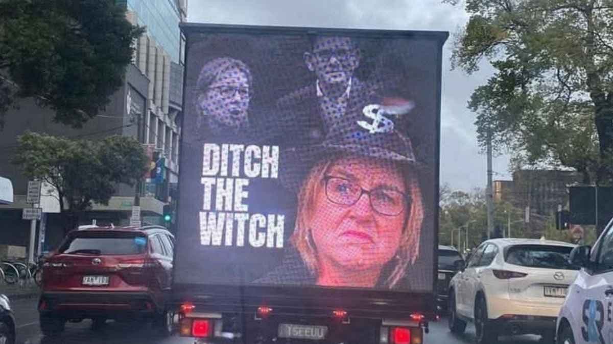 "Ditch the Witch" billboard targets Victorian Premier
