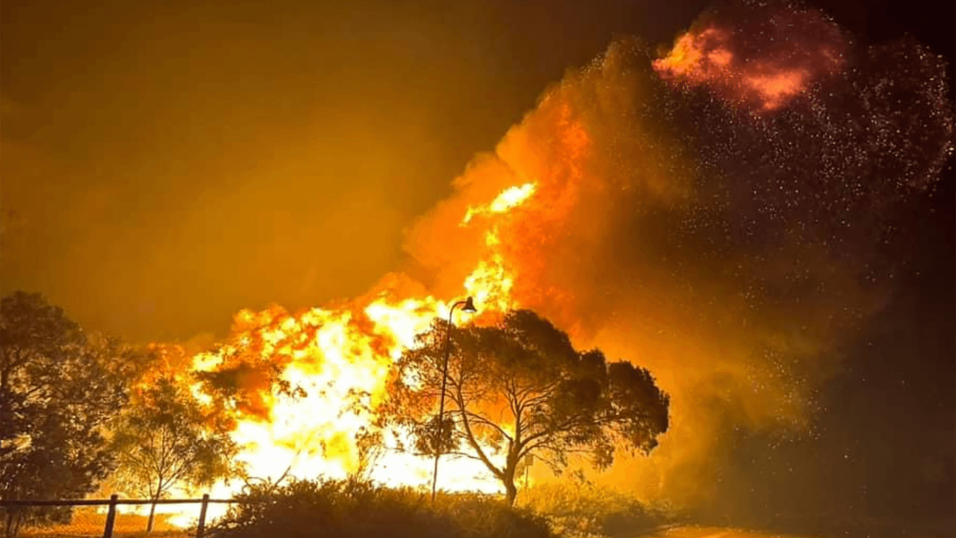 Bushfires have destroyed 10 homes north of Perth