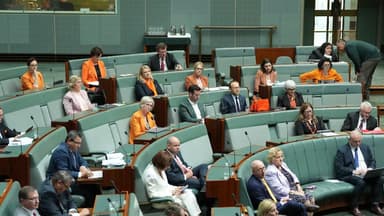 What is a 'hung parliament' in Australian politics?
