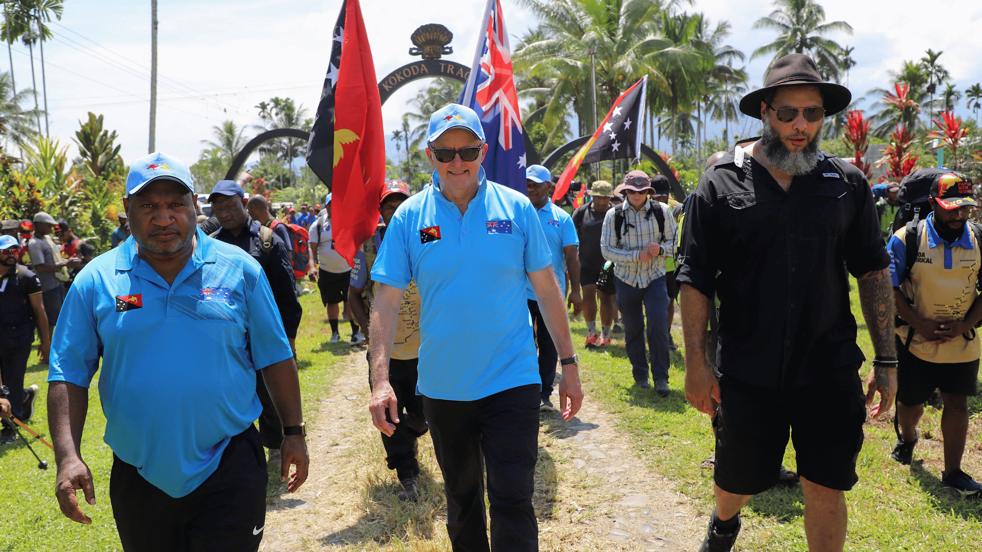 Prime Minister Anthony Albanese and Papua New Guinea (PNG) Prime Minister James Marape have begun a two-day hike of the Kokoda Track.